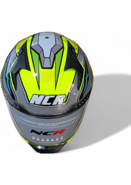 Kask Kapalı Visörlü M69 ECE22-06 Belgeli Sarı Robotik Dizayn fırsatları