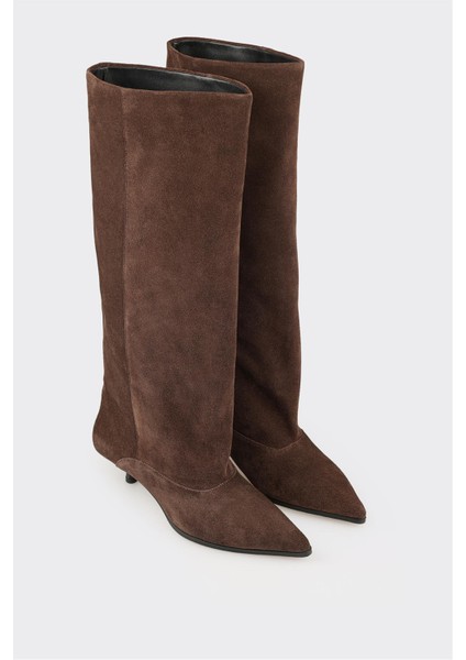 Kahve Deri Kadın Çizme fiyatları