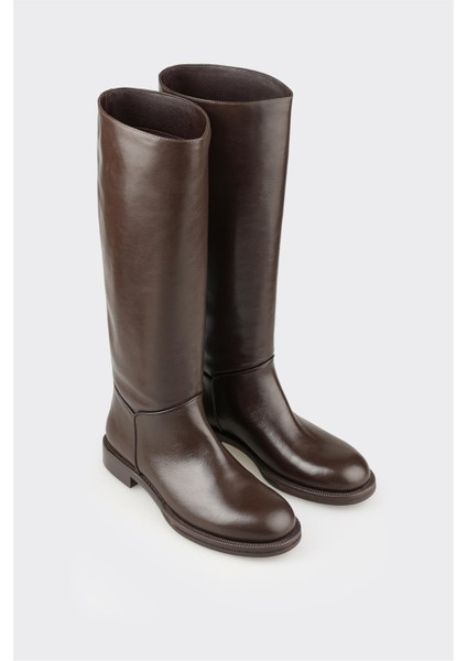 Kahve Deri Kadın Çizme fiyatları