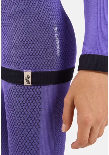 Performance Warm Kids Bl Top Crew Neck L/s Unisex Çocuk Mor Içlik Üst fırsatları