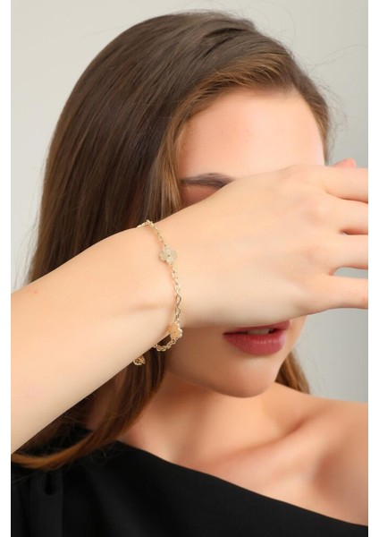 Yonca Altın Bileklik Kare Forse 3 mm 20 cm fiyatları