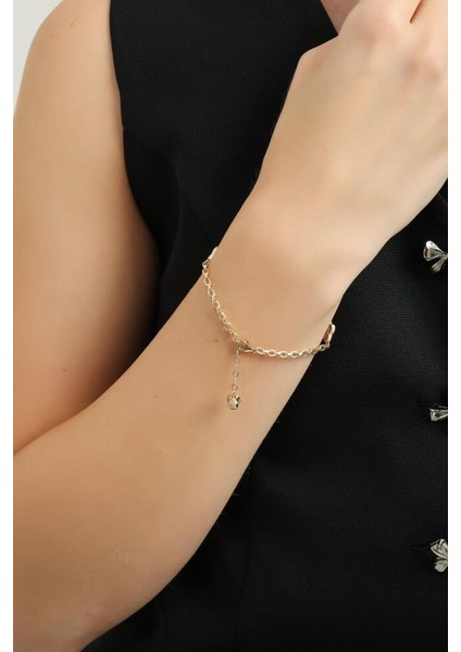 Yonca Altın Bileklik Kare Forse 3 mm 20 cm modelleri