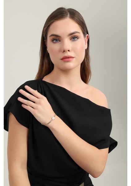 Gurmetli Yonca Bileklik 19 cm En 4 mm