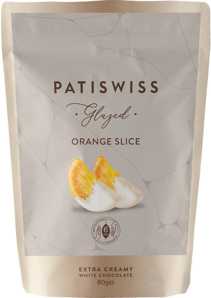 Glazed Beyaz Çikolatalı Portakal Dilimi 80g