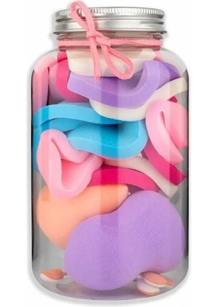 Özel Kavanoz 20 Parça Makyaj Sünger Seti fiyatları