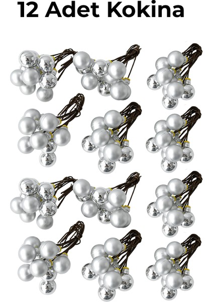 GM-37 Gümüş Dekoratif Kokina Toplar