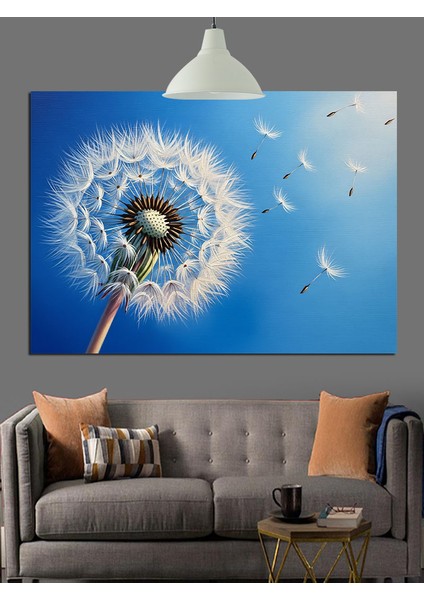 Karahindiba Tohumları Uçuş Manzarası Dekoratif Kanvas - Mdf Ahşap Tablo