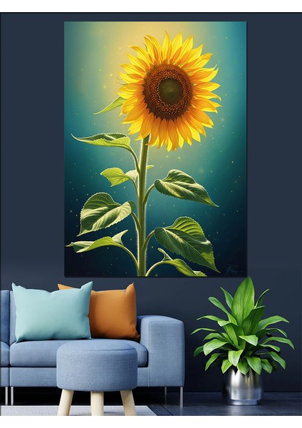 Ayçiçeği Günebakan Dekoratif Kanvas - Mdf Ahşap Tablo fiyatları