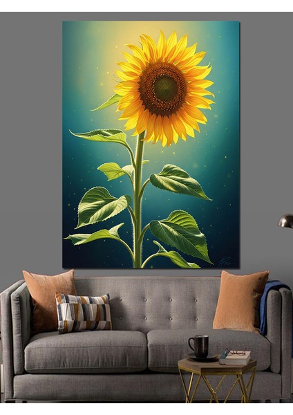 Ayçiçeği Günebakan Dekoratif Kanvas - Mdf Ahşap Tablo modelleri
