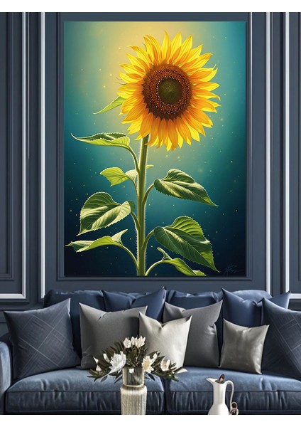 Ayçiçeği Günebakan Dekoratif Kanvas - Mdf Ahşap Tablo indirimleri