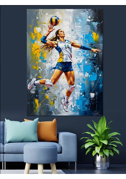Soyut Basketbolcu Sporcu Figür Dekoratif Kanvas - Mdf Ahşap Tablo indirimleri