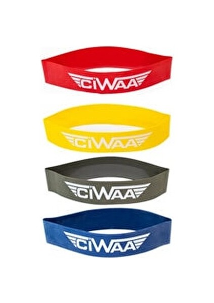 CWA-2016 4'lü Latex Aerobik Band Seti Renkli Direnç Lastiği Güçlendirme İçin Tasarlandı modelleri