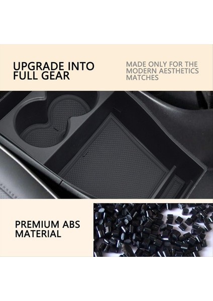 Hyundai Ioniq 5 2022-2024 Için Fincan Tutucu ve Kaymaz Mat Alt Tepsisi Aksesuarları ile Merkez Konsol Organizatörü (Yurt Dışından) fiyatları