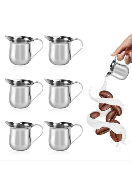 6 Adet Bell Krema Sürahisi 90 Ml/3 Oz Mini Krema Sürahisi (Yurt Dışından)