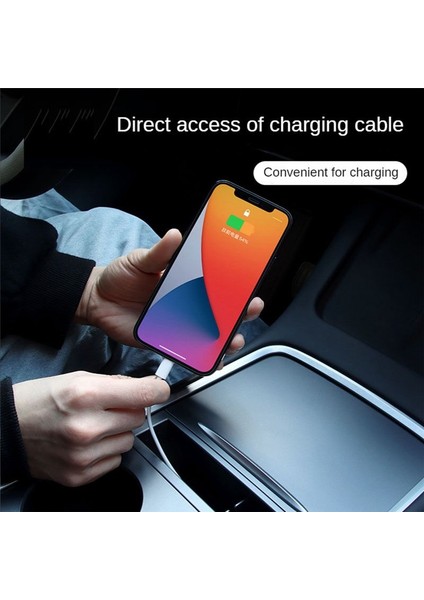 Tesla Model Y 3 2021-2023 Aksesuarlar Merkez Konsolu Kol Standı Saklama Kutusu Kart Anahtar Telefon Şarj Kablosu Organizatör (Yurt Dışından) indirimleri