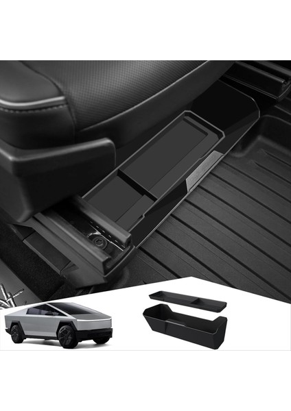 Tesla Cybertruck 2024 Için Koltuk Depolama Kutusu Altında Öne (Yurt Dışından) modelleri