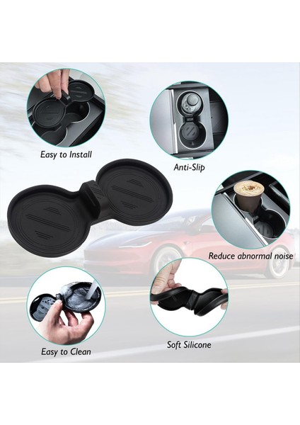 Tesla Model 3 Highland 2024 Merkez Konsolu Organizatör Seti Için Arm Emri Gizli Saklama Kutusu Kupası Yastık Aksesuarları 6pcs (Yurt Dışından) fiyatları