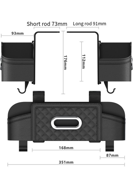 Araba Koltuğu Geri Depolama Kutusu Çok Fonksiyonlu Otomatik Doku Evrensel Arka Koltuk Su Kupası Tutucu Asma Organizatör Kahverengi (Yurt Dışından) modelleri