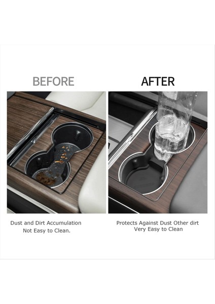 Tesla Model S Model x 2022 2023 Model 3 Highland 2024 Merkez Konsol Kupası Tutucu Ek Aksesuarlar - Siyah (Yurt Dışından) indirimleri