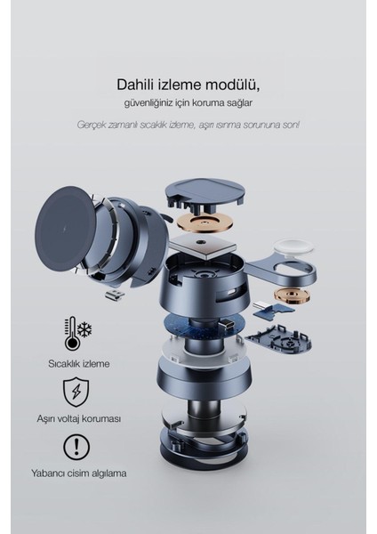 Manyetik 4’ü 1 Arada Magsafe Şarj Istasyonu – Telefon+Saat+Kulaklık+Gece Lambası | Hızlı Şarj Standı fırsatları