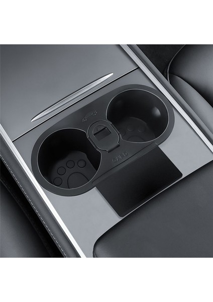 Tesla Model 3 Için Model Y 2017-2023 Su Kupası Tutucu Orta Konsol Ekleme Yuvası Kayma Limit Klips Kiti Aksesuarları (Yurt Dışından) indirimleri