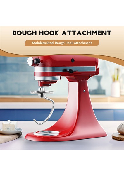 Kitchenaid 4,5-5 Litrelik Paslanmaz Çelik Hamur Kancası Aparatı (Yurt Dışından) fırsatları