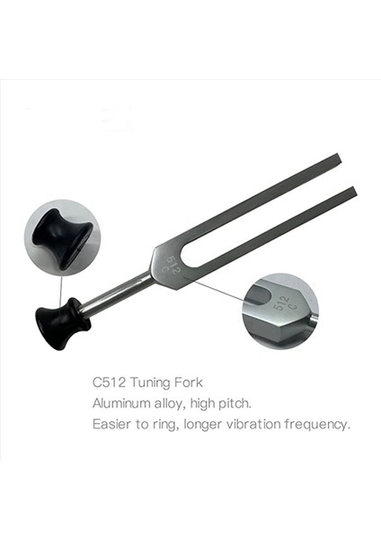 2x Silikon Çekiç Onarım Aleti Temizlik Bezi ve Depolama Çantası ile Terapi Için 2x Ayar Çatal Seti (128Hz 256Hz 512Hz) (Yurt Dışından) indirimleri