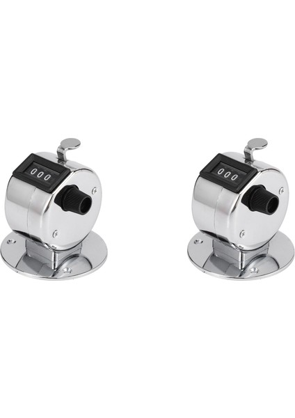 4x Yuvarlak Base 4 Saksı Manuel El Tally Mekanik Palmiye Tıklama Sayacı (Yurt Dışından)