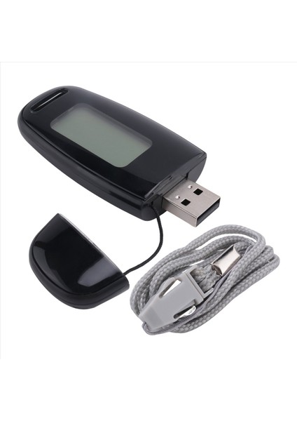 Basit Adım Sayacı Şarj Edilebilir Pil ile Yürüme 3D Pedometre Doğru Fitness Izleyici Dijital Pedometre Siyah (Yurt Dışından) modelleri