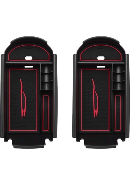 2x Araba Stil Aksesuarları Toyota C-Hr 2016 2018 2018 Siyah+Kırmızı (Yurt Dışından)