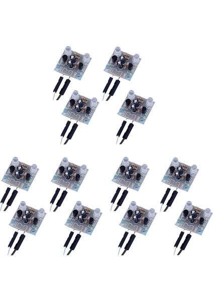 12 Parçalı Set 5mm LED Flash Dıy Kiti Başlangıç Kiti Pcb Devre Kaynak Becerileri Öğrenme Eğitim Kiti (Yurt Dışından)