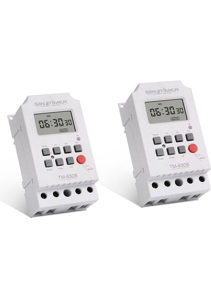 Sinotimer 2 Pcs Seconds Kontrol Zamanlayıcı Anahtarı Büyük Ekran Dijital Ekran Sıcak Pin Voltaj Çıkış Zaman Denetleyicisi TM630S-4 12V ve TM630S-2 220V (Yurt Dışından) fiyatları