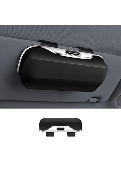 Push Switch Araç Gözlükleri Kutu Şok Geçirmez Istikrarlı Araba Güneş Gözlüğü Tutucu Kayıpsız Kurulum Genişletme Alanı Gözlük Kutusu B (Yurt Dışından) fırsatları