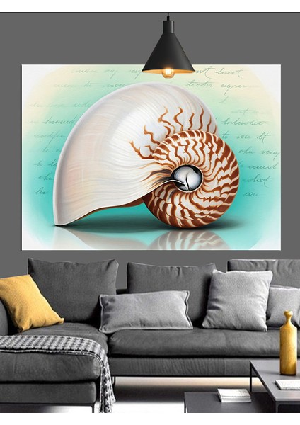 Deniz Kabuğu Figürü Dekoratif Kanvas - Mdf Ahşap Tablo indirimleri