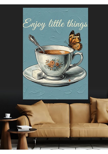 "küçük Şeylerin Keyfini Çıkar" Dekoratif Kanvas - Mdf Ahşap Tablo