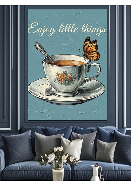 "küçük Şeylerin Keyfini Çıkar" Dekoratif Kanvas - Mdf Ahşap Tablo fiyatları