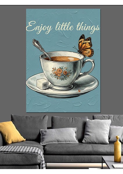 "küçük Şeylerin Keyfini Çıkar" Dekoratif Kanvas - Mdf Ahşap Tablo modelleri