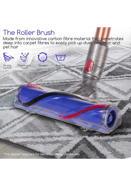 Dyson V7 V8 ile Uyumlu Silindir Fırça + Ön ve Son Hepa Filtre Kombinasyonu (Yurt Dışından) indirimleri