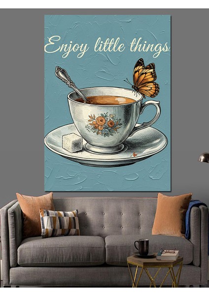 "küçük Şeylerin Keyfini Çıkar" Dekoratif Kanvas - Mdf Ahşap Tablo fırsatları