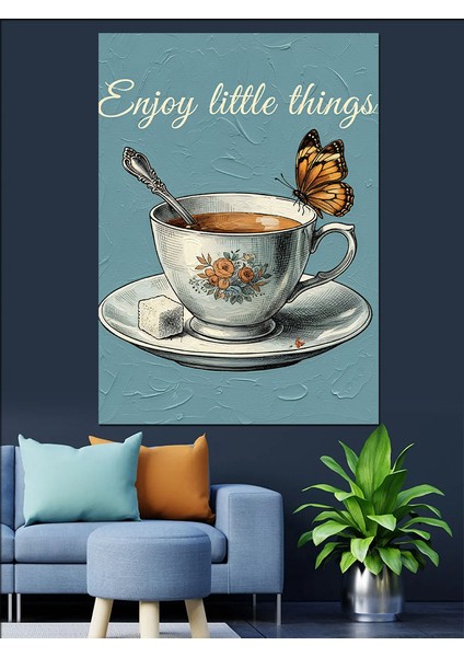 "küçük Şeylerin Keyfini Çıkar" Dekoratif Kanvas - Mdf Ahşap Tablo indirimleri