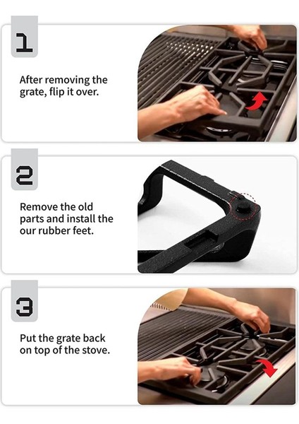 Ge Gazlı Ocak Üstü Izgara Ayak Pedleri Için Izgara Kauçuk Ayakları (Yurt Dışından) indirimleri