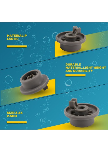 Bosch Neff ve Siemens 165314 Için Bulaşık Makinesi Alt Sepet Tekerlekleri (Yurt Dışından) indirimleri
