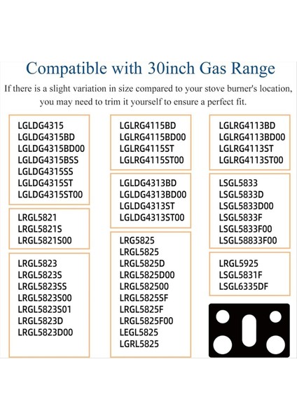 30 Inç Lg Gazlı Ocak LGLDG4315 LRG4115 LRG4113 Modeli Için Ocak Kılıfı (Yurt Dışından) fırsatları