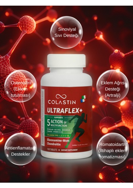 Ultraflex+ 100 Tablet Glukozamin Kondroitin MSM ve Kollajen ve Gıda Takviyesi fiyatları