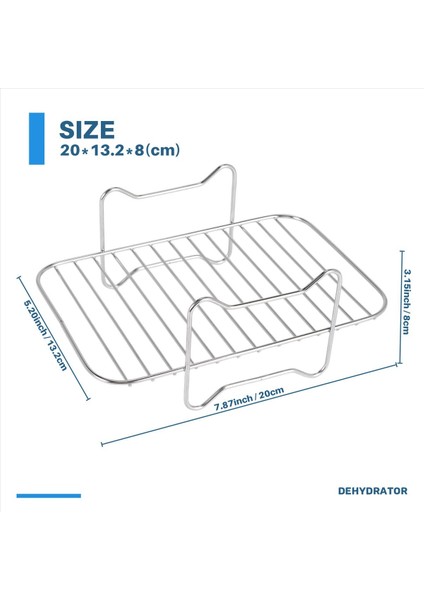 Ninja Foodi DZ201 Için Çift Sepetli Hava Fritözleri Için Hava Fritöz Rafı (Yurt Dışından)