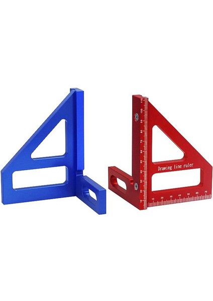 Çok Açılı Metrik Ahşap Işleme Cetveli Çizgi Çizim Cetvel Açısı Cetvel Ağaç Işleme Aracı Çizim Aracı Kırmızı (Yurt Dışından) fırsatları