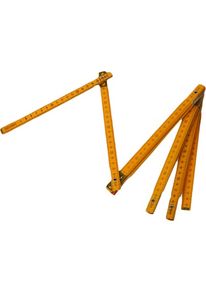 2pcs Taşınabilir Carpenter Ahşap Katlanır Cetvel 200CM/79INCH &amp 100CM/39INCH (Yurt Dışından) modelleri