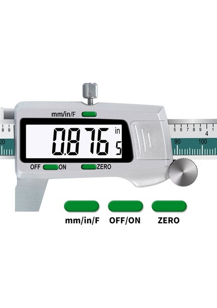 ET50 Metal Dijital Karışık Puan Ekranlı Fraksiyonlu Paslanmaz Çelik Vernier Kaliperler (Yurt Dışından) fırsatları
