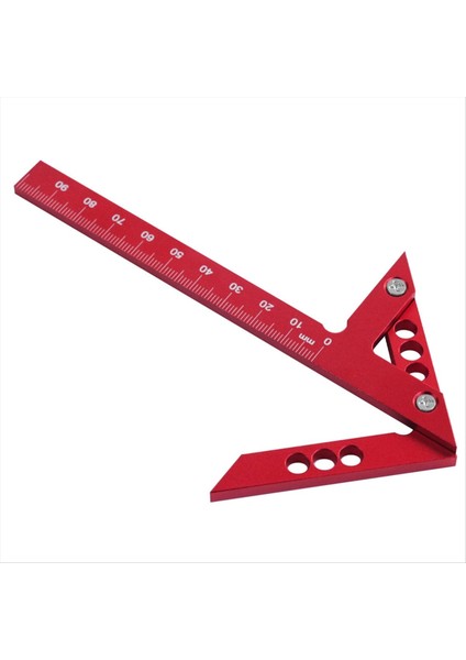 Merkez Bulucu Ahşap Işleme Meydanı 45/90 Derece Dik Açılı Çizgi Göstergesi Merkez Scribe Carpenter Cetvel Ahşap Ölçüm Aracı (Yurt Dışından)