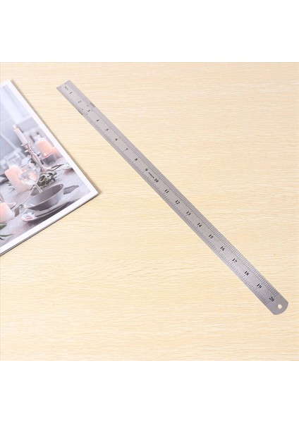 20X Groove Sağ Paslanmaz Çelik Metrik Cetvel 50 cm Paslanmaz Metrik Cetvel (Yurt Dışından) fiyatları